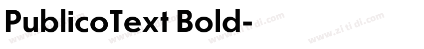 PublicoText Bold字体转换